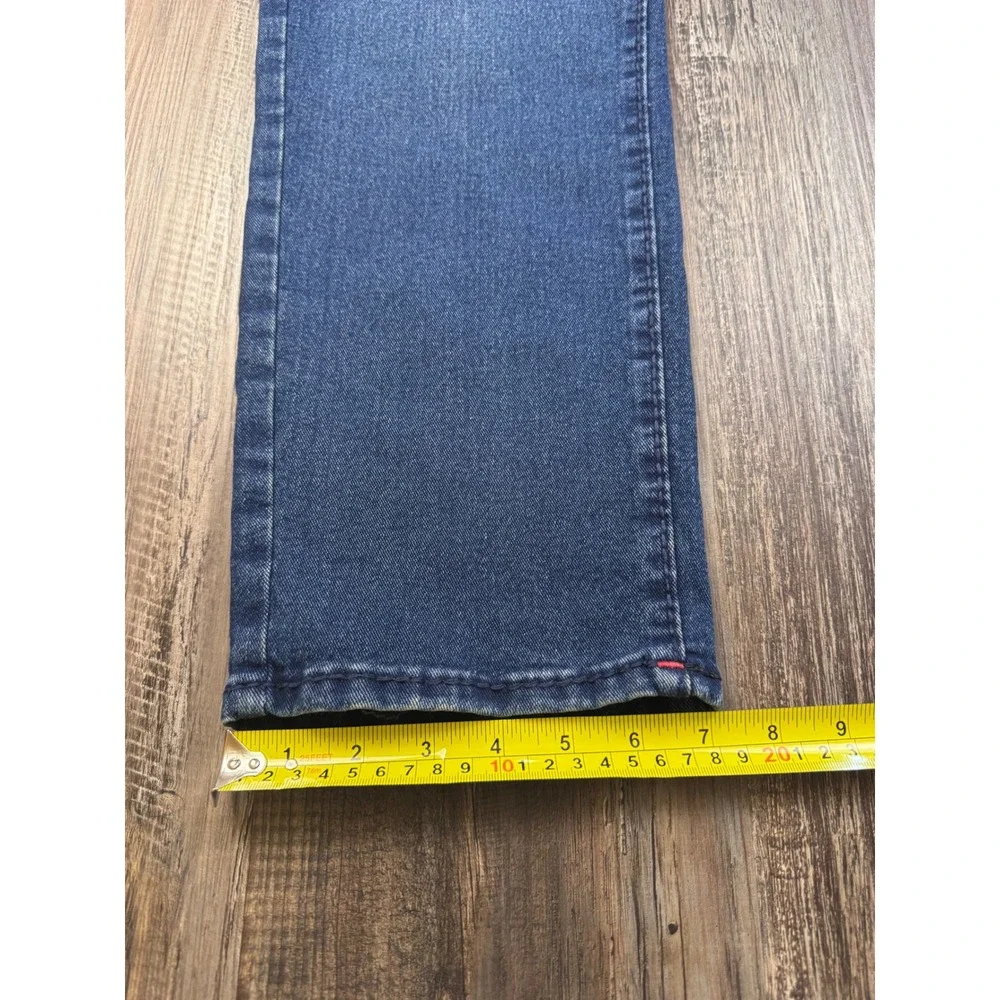 True Religion Geno Big T Flap Slim Jeans Mens 34 Dark Shivering Wash 701182